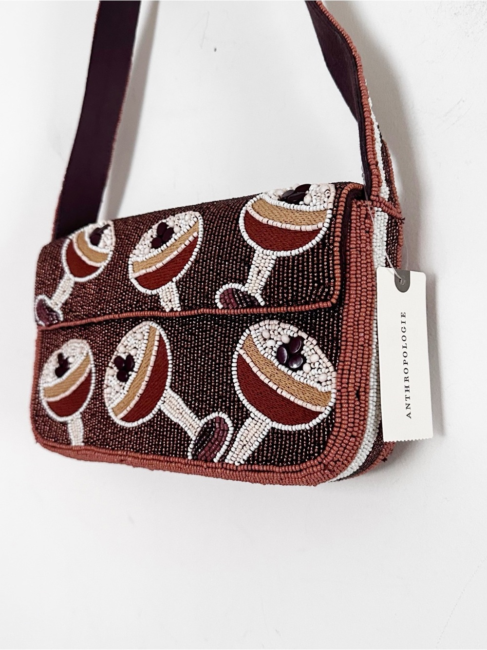 Anthropologie The Fiona Beaded Bag: Food & Drink Edition Espresso Martini - Picture 5 of 7